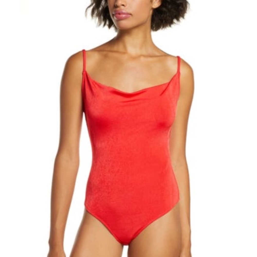 Free People Cowls In The Club Bodysuit Size XS